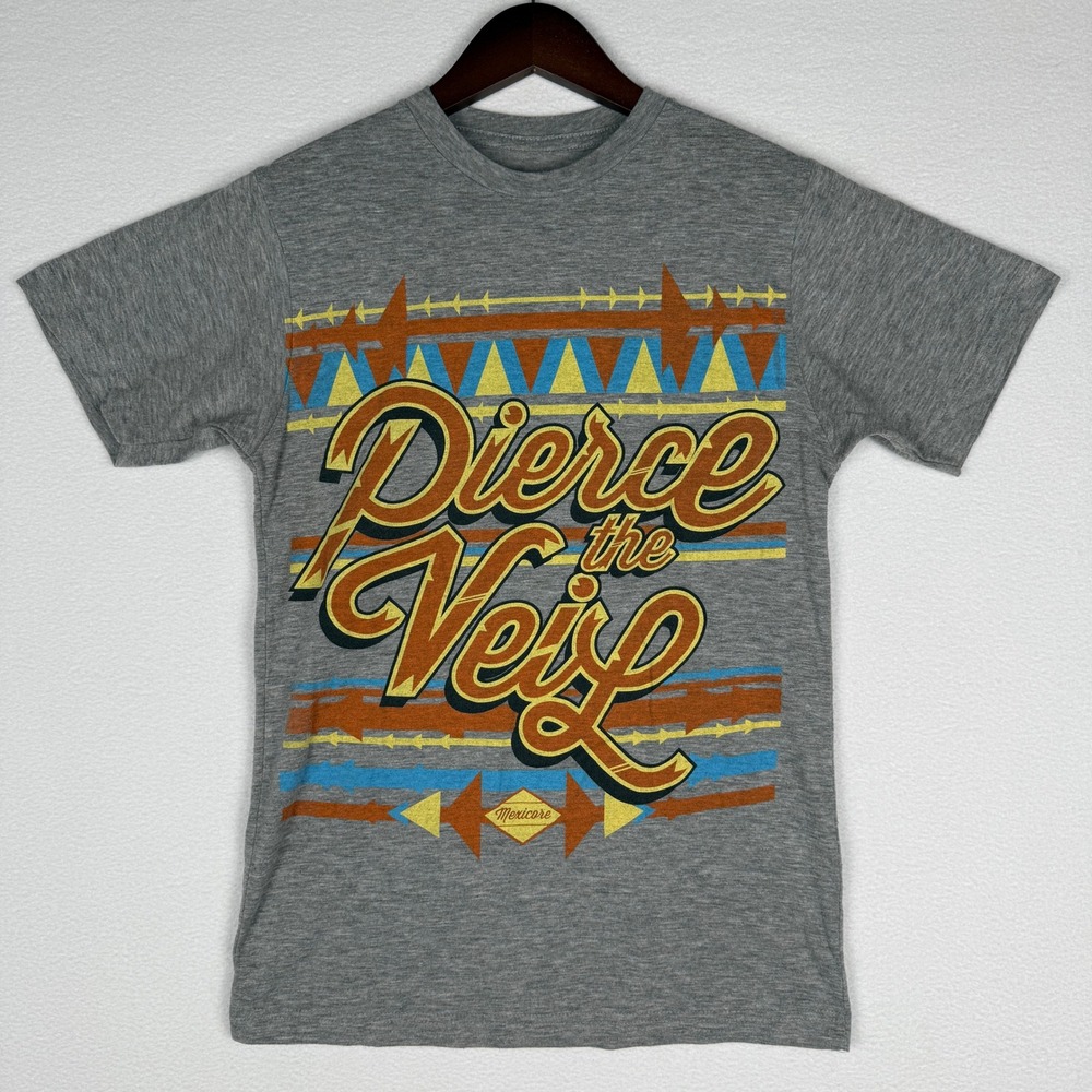 Pierce the Veil T-Shirt Mens XS Mexicore Emo Rock Band Tee Concert Merch‎